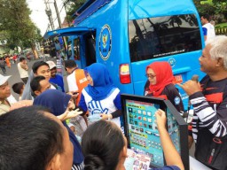 Hadir di Car free day, BNNK Lumajang Sosialisai Bahaya Tembakau Gorila