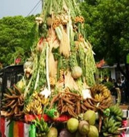 15 Mei, GKJW Tempursari Gelar Hari Raya Unduh-unduh Arak Gunungan Hasil Bumi Raksasa