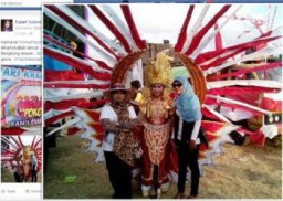 Meriah, Penonton Karnaval Desa Papringan Abadikan Dengan Berfoto Bersama