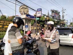 Hari Pertama Operasi Zebra Satlantas Polres Lumajang Tilang Pelanggar