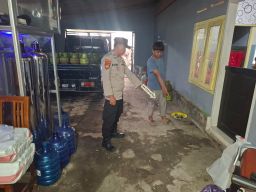 Polisi Olah TKP Pasca Aksi Pencurian Sepeda Motor di Wotgalih Lumajang