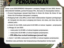 Penataan Sementara PKL Alun-alun Lumajang Sambut Kedatangan Jemaah Haji