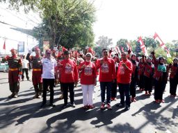 115 Regu Ikuti Lomba Baris-Berbaris HUT ke-80 RI di Lumajang