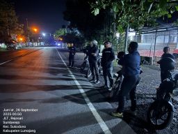 Polisi Lumajang Gencar Patroli Malam Cegah Pencurian dan Begal