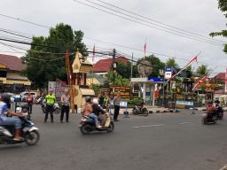 Satlantas Lumajang Pastikan Alun-Alun Aman dan Tertib
