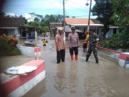 Hujan Deras Guyur Jatiroto, Air Menggenang di Desa Rojopolo