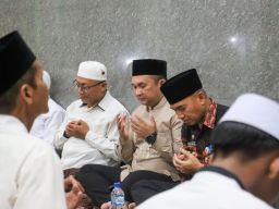 Kapolres Lumajang Ikuti Tahlil Peringatan KH Imron Anis di Ponpes Al Afkar