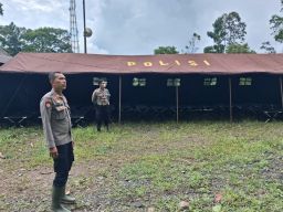 Polres Lumajang Dirikan Tenda Pos Pengungsian dan Pos Polisi di Piket Nol