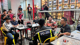 Balap Lari Malam Tanpa Izin Dibubarkan di Jalan Abu Bakar Lumajang