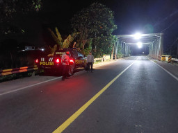 Patroli Blue Light Ditingkatkan, Polsek Kedungjajang Awasi Jembatan dan Jalur Rawan