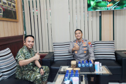 Kapolres Lumajang Sambangi Kodim 0821, Perkuat Sinergitas TNI-Polri