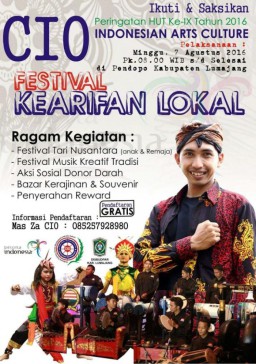 Yuk Ikutan..! Festival Kearifan Lokal HUT CIO Ke IX