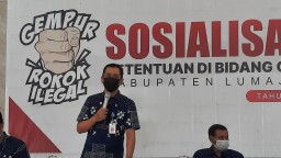 Diskominfo Lumajang dan Bea Cukai Sosialisasikan Ciri Rokok IIlegal