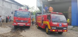 Sehari..! Rumah dan Pabrik Kayu Lumajang di Lalap Si Jago Merah