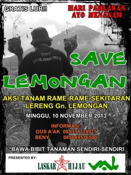 Melawan Dengan Menanam, Aktifis Lingkungan Terus Hijaukan Gunung Lemongan