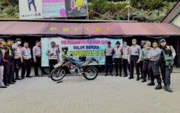 Tim Sabhara Polres Lumajang Dirikan Pos Pengamanan Pendakian Semeru