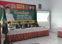 Sosialisasi 4 Pilar Kebangsaan, Syaiful Bahri Anshori Ajak Kader PKB Rapatkan Barisan