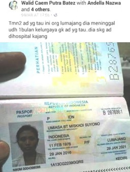 Ramai di Medsos, TKW Asal Lumajang Meninggal di Malaysia