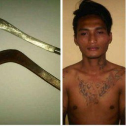 Bawa Celurit dan Ribut Diarena Orkes, Pemuda Bertato Diringkus Polisi