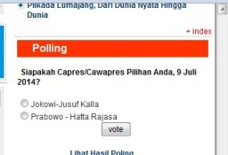 Lumajangsatu.com gelar polling Capres/Cawapres, Silakan Vote?