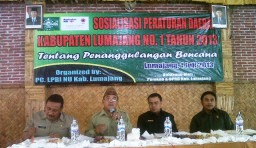 AKB NU Lumajang, Gelar Sosialisasi Perda Penanggulangan Bencana