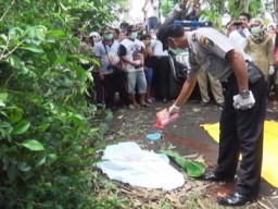 Diduga Bangkai Ayam, Seorang Petani Bakar Mayat Bayi