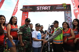 Ribuan Motor Trail Meraung Raung Saat di Lepas Cak Thoriq