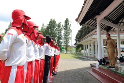 Cak Thoriq Pantau Latihan Paskibraka Lumajang 2023