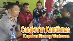 VIDEO  : Cangkru'an Polisi dan Insan Pers Soal Kamtibmas Lumajang