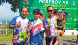 Selisih 1 Detik, Efril Atlet MTB DH Lumajang Sumbang Medali Perak