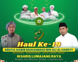 IKSARIS Lumajang Raya Akan Gelar Haul Habib Muhammad bin Ali Ketapang