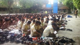 Siswa SMAGA Istighosah Akbar,  Berdo&#039;a UNBK Lencar dan Sukses