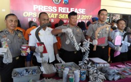 Ops Pekat Semeru 2017, Polres Lumajang Amankan 50 TSK dan 194 BB