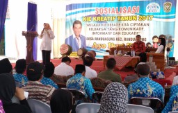 Gandeng BKKBN Jatim, Ayub Khan Sosialisasi KIE Kreatif 2 Anak Cukup di Randuagung