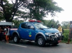 Kecelakaan di Jalan Sukosari-Jatiroto, Mobil Plat Merah Nyeruduk Bokong Truck