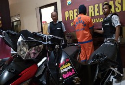 Goni Warga Salak, Penadah Sepeda Motor Hasil Membegal Diciduk Polisi