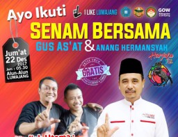 Yuk.. !! Senam Bersama Gus As'at dan Anang Hermasyah, Berhadiah Umroh