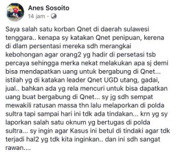 Warga Sulawesi Tenggara Menjerit Ditipu Qnet dan Mengadu ke Tim Cobra