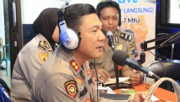 Kapolres Lumajang Sosialisasi Penerimaan Polri di Radio