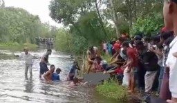 Bocah 9 Tahun Tewas Hanyut di Sungai Pancer Wotgalih Lumajang