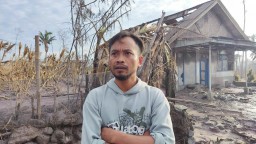 Curah Kobokan Jadi Kampung Mati Pasca Erupsi Semeru