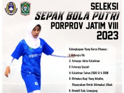 PSSI Lumajang Akan Seleksi Tim Sepak Bola Wanita Porprov Jatim