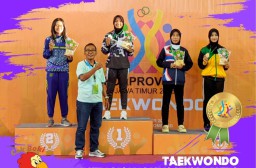 Cabor Taekwondo Sumbang 2 Emas Lumajang di Porprov Jatim