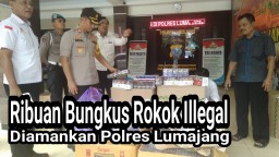 Video : Warga Tempeh Jualan Rokok Illegal Diamankan Polres Lumajang