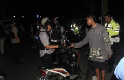 Puluhan Motor Diduga Bodong Terjaring Razia di Taman Toga Lumajang