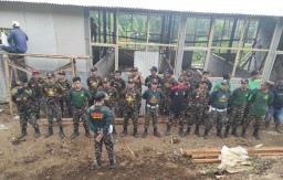 Banser Kedungjajang Bangun Rumah Korban Longsor Sawaran Kulon Lumajang