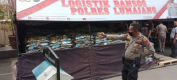 Polres Lumajang Kembali Gelontorkan 10 Ton Beras Bagi Korban Corona