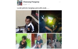 Polisi Amankan Pemilik Akun FB Chaesang Pangarep, Penyebar Foto Hoax Penculikan Anak