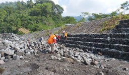 BPBD Mulai Bangun Bronjong Tanggul Penahan Banjir Semeru Lumajang