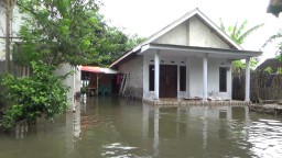 Luapan Sungai Tandak Darungan Lumajang Rendam Puluhan Rumah